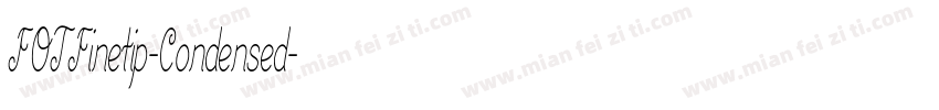 FOTFinetip-Condensed字体转换