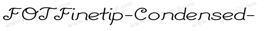 FOTFinetip-Condensed字体转换