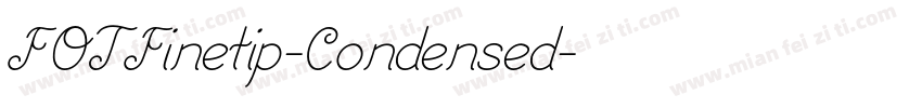 FOTFinetip-Condensed字体转换