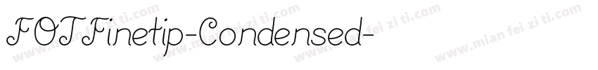 FOTFinetip-Condensed字体转换