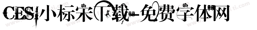 CESI小标宋下载字体转换