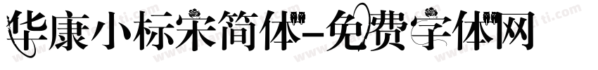 华康小标宋简体字体转换