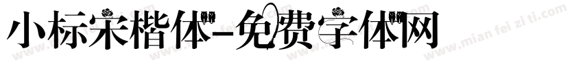 小标宋楷体字体转换