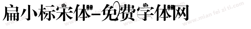 扁小标宋体字体转换