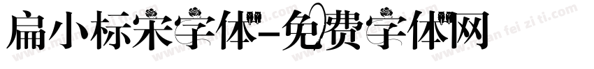扁小标宋字体字体转换