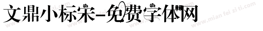 文鼎小标宋字体转换