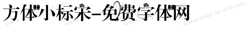 方体小标宋字体转换
