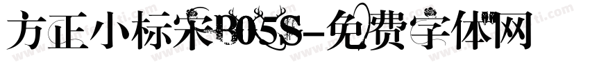 方正小标宋B05S字体转换