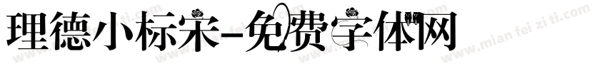理德小标宋字体转换