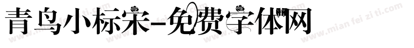 青鸟小标宋字体转换