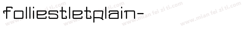 folliestletplain字体转换