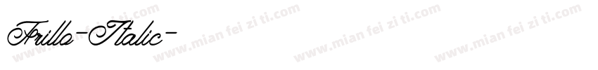 Frillo-Italic字体转换