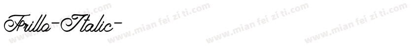 Frillo-Italic字体转换