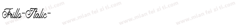 Frillo-Italic字体转换