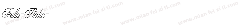 Frillo-Italic字体转换