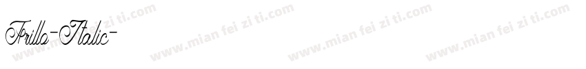 Frillo-Italic字体转换