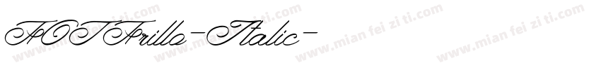 FOTFrillo-Italic字体转换