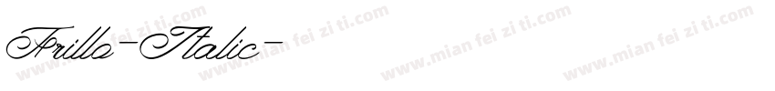Frillo-Italic字体转换