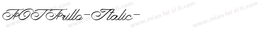 FOTFrillo-Italic字体转换