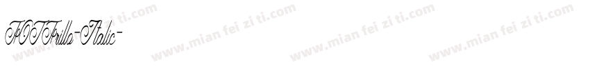 FOTFrillo-Italic字体转换