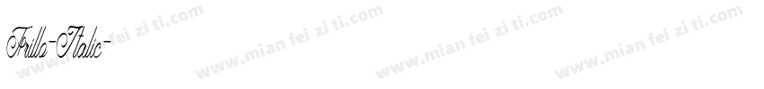 Frillo-Italic字体转换