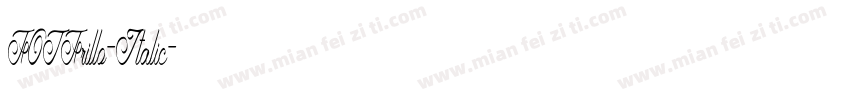 FOTFrillo-Italic字体转换