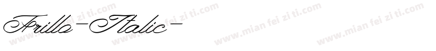 Frillo-Italic字体转换