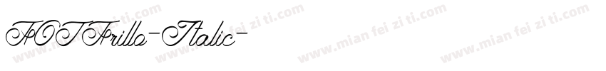 FOTFrillo-Italic字体转换