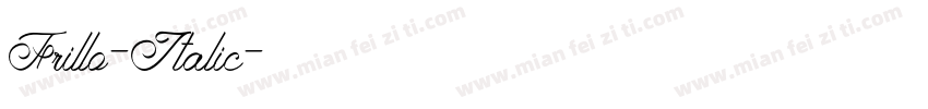 Frillo-Italic字体转换