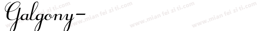 Galgony字体转换
