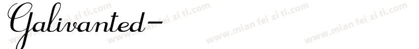 Galivanted字体转换