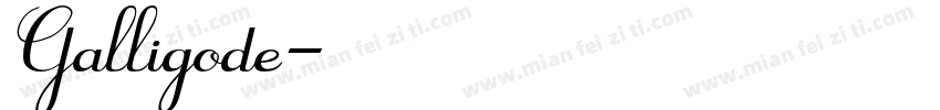 Galligode字体转换