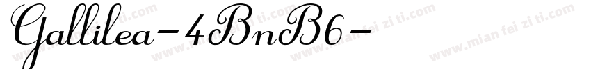 Gallilea-4BnB6字体转换