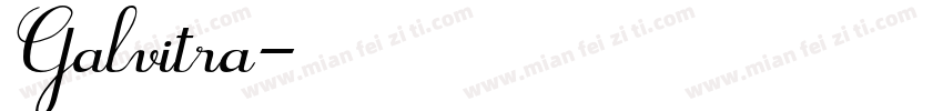 Galvitra字体转换