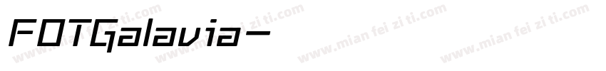 FOTGalavia字体转换