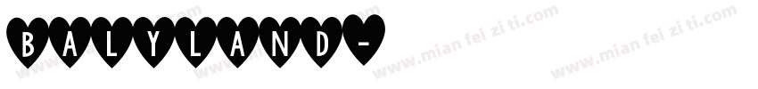 balyland字体转换