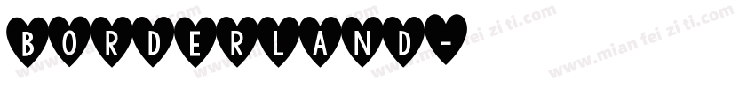 borderland字体转换