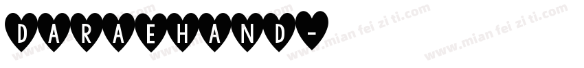 daraehand字体转换