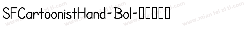 SFCartoonistHand-Bol字体转换