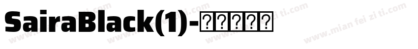 SairaBlack(1)字体转换