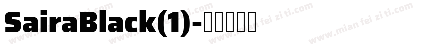 SairaBlack(1)字体转换