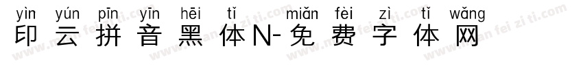 印云拼音黑体N字体转换