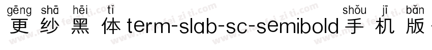 更纱黑体term-slab-sc-semibold手机版字体转换