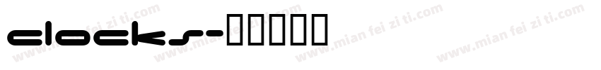 CLOCKS字体转换