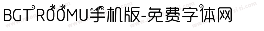 BGTR00MU手机版字体转换