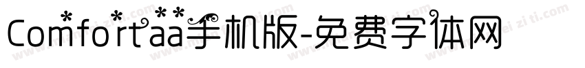 Comfortaa手机版字体转换