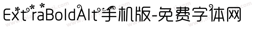 ExtraBoldAlt手机版字体转换