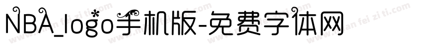 NBA_logo手机版字体转换
