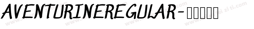 AVENTURINEREGULAR字体转换