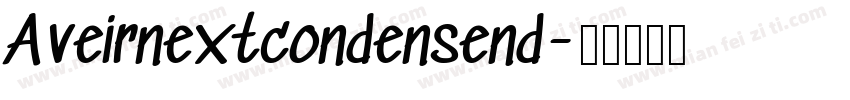 Aveirnextcondensend字体转换